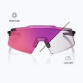 Napszemüveg 100% Aerocraft gloss black/purple mirror photochromic 4