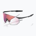 Napszemüveg 100% Hypercraft SQ gloss light grey/rose gold mirror photochromic