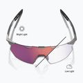 Napszemüveg 100% Hypercraft SQ gloss light grey/rose gold mirror photochromic 3