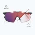 Napszemüveg 100% Hypercraft SQ gloss light grey/rose gold mirror photochromic 4