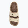 Papucs Crocs Classic Cozzzy Sandal bone/mushroom 5