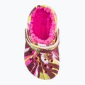 Crocs Classic Lined Marbled Clog elektromos rózsaszín/multi gyermek flip-flopok 7