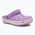 Gyermek Crocs Bayaband Charm Band Clogs orchidea
