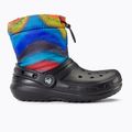 Crocs Classic bélelt Spray Dye Boot Gyerek hócsizma fekete/multi 2