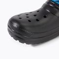 Crocs Classic bélelt Spray Dye Boot Gyerek hócsizma fekete/multi 7