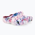 Női Crocs Classic Lined Tie Dye Clog bordó/multi flip-flopok 5
