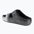 Crocs Classic Cozzzy Glitter szandál fekete/ezüst flip-flopok 3