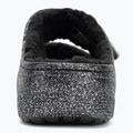 Crocs Classic Cozzzy Glitter szandál fekete/ezüst flip-flopok 6