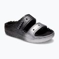 Crocs Classic Cozzzy Glitter szandál fekete/ezüst flip-flopok