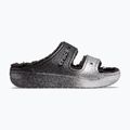 Crocs Classic Cozzzy Glitter szandál fekete/ezüst flip-flopok 2