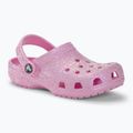 Gyerek papucs Crocs Classic Glitter Clog flamingo 2