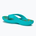 Flip-flop papucs, női Crocs Baya II Graphic Flip digital aqua/multi 3