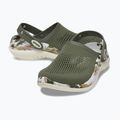 Crocs LiteRide 360 Marbled Clog army green/multi papucs 10