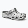 Papucs Crocs Classic Metallic Crocskin silver
