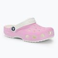 Gyerek papucs Crocs Classic Glow in the Dark flamingo