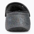 Női Crocs Baya Platform Lined Glitter Clog fekete aranyozott flip-flopok 7