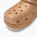 Crocs Classic Platform Glitter shitake női flip-flopok 8