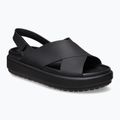 Női Crocs Brooklyn Luxe Cross Strap szandál fekete 8