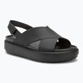 Női Crocs Brooklyn Luxe Cross Strap szandál fekete