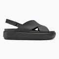 Női Crocs Brooklyn Luxe Cross Strap szandál fekete 2