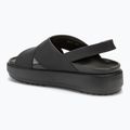 Női Crocs Brooklyn Luxe Cross Strap szandál fekete 3