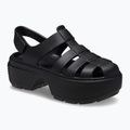 Női Crocs Stomp Fisherman szandál fekete