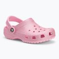 Crocs Classic Glitter Clog Gyerek flip flop rózsaszín tweed csillogás 2