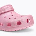 Crocs Classic Glitter Clog Gyerek flip flop rózsaszín tweed csillogás 8