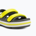 Crocs Crocband Cruiser Toddler szandál pala szürke/acid 7