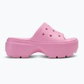 Női Crocs Stomp Slide rózsaszín tweed flip-flopok 2