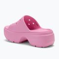 Női Crocs Stomp Slide rózsaszín tweed flip-flopok 3