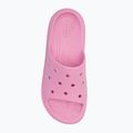 Női Crocs Stomp Slide rózsaszín tweed flip-flopok 5