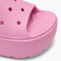 Női Crocs Stomp Slide rózsaszín tweed flip-flopok 7