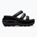 Crocs Mega Crush Triple Strap flip-flop fekete