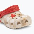 Crocs Classic Heart Print Clog homokkő gyermek flip-flopok 8
