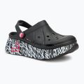 Női papucs SKECHERS JGoldcrown Max Cushioning Foamies Love True black 2