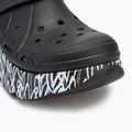 Női papucs SKECHERS JGoldcrown Max Cushioning Foamies Love True black 8