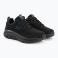 SKECHERS férfi D'Lux Walker Get Oasis fekete/zöld cipő 4