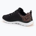 SKECHERS női cipő Flex Appeal 4.0 Wild Ballad fekete/leopárd 3