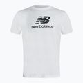 New Balance Essentials Stacked Logo Co férfi edzőpóló fehér NBMT31541WT 5