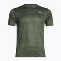 Férfi New Balance Top Printed Impact Run SS futópóló Zöld NBMT21263DON 6