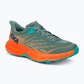 HOKA Speedgoat 5 férfi futócipő zöld-narancs 1123157-TMOR