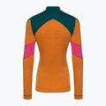 Női thermo hosszú ujjú Smartwool Merino Baselayer Colorblock 1/4 Zip Boxed marmalade 4