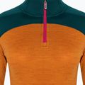 Női termoaktív pulóver Smartwool Merino Baselayer Colorblock 1/4 Zip Boxed marmalade heather 5
