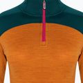 Női thermo hosszú ujjú Smartwool Merino Baselayer Colorblock 1/4 Zip Boxed marmalade 5