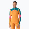 Női thermo hosszú ujjú Smartwool Merino Baselayer Colorblock 1/4 Zip Boxed marmalade