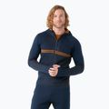 Férfi Smartwool Intraknit Merino Tech deep navy-fox barna termikus melegítő pulóver