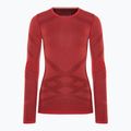 Női hőaktív pulóver Smartwool Intraknit Thermal Merino Baselayer Crew scarlet/black