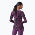 Női termoaktív felső Smartwool Merino 250 Baselayer Crew Boxed purple iris floral 2