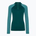 Női termoaktív pulóver Smartwool Classic Thermal Merino Baselayer 1/4 Zip Boxed emerald 3